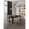 Manhattan Comfort 7pc 70.86" Rockaway and Flor Rectangle Dining Set Black/Wheat: Industrial Style, Ash Wood Frame, Foam Padded Twill Seats - 2 of 4