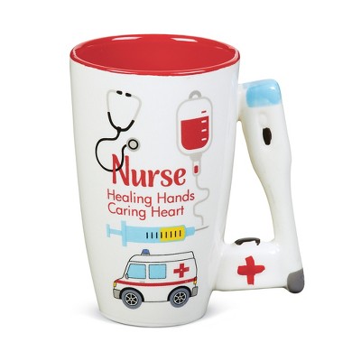 Collections Etc Colorful Ceramic Occupational Mugs, 20 oz.