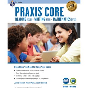 PRAXIS Core Academic Skills for Educators (5713, 5723, 5733) Book + Online, 3rd Ed. - (Praxis Teacher Certification Test Prep) 3rd Edition - 1 of 1