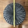 Hub Styler Pleated Round Throw Pillow Cushion - 2 of 4
