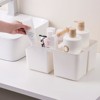 Aoibox Portable Shower Caddy Basket with Bamboo Handle, Plastic Cleaning Caddy Bathroom Organizer Tote for College Dorm Essentials - 2 of 4