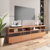Sapphtopaz TV Stand for TVs Modern TV Entertainment Center with Storage Cabinets and Open Shelves, TV Stands for Living Room - 4 of 4