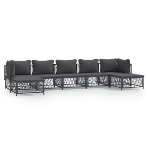 vidaXL Garden Lounge Set Anthracite - 1 of 4