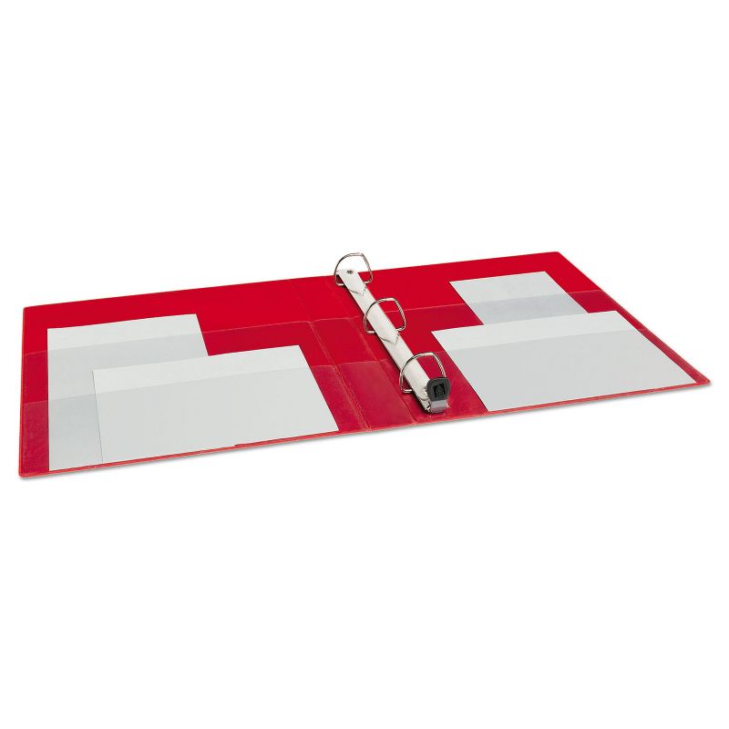Avery Heavy-Duty View Binder w/Locking 1-Touch EZD Rings 1" Cap Red 79170, 5 of 9