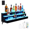 COZONY LED Liquor Display Shelf, Remote App Control 16 Color Music Sync Lighted Bar Shelves - 2 of 4