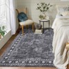 Machine Washable Area Rug Modern Carpet Non-Slip Rug - 2 of 4