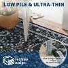Washable Rug - Modern Floral Non-Slip Carpet Low Pile Non-Shedding Stain Resistant Floor Mat for Bedroom Living Room Nursery - 4 of 4