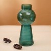 ChicFurnit Decorative Vases Elegant Flower Vase Jarron Florero Glass Vase Tabletop Vase Modern Vase for Living Room Decor, Green, 5"*5"*12" - 2 of 4