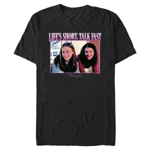 Mens Gilmore Girls Life's Short Talk Fast Portrait T Shirt - 1 of 4