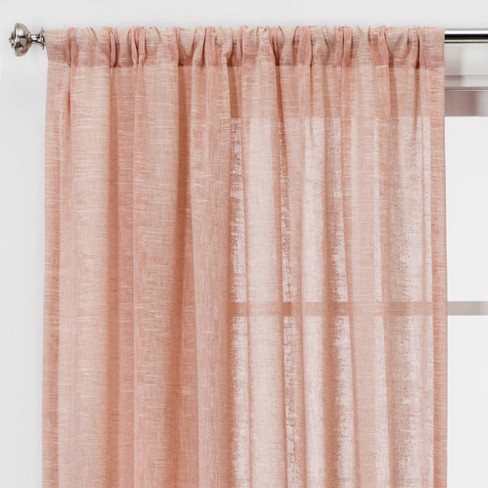 95 X54 Richter Clipped Sheer Curtain Panels Coral Project 62
