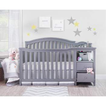 Sorelle Berkley Crib & Changer Standard Full-Sized Crib Gray
