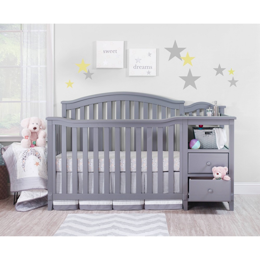 Sorelle Berkley Crib & Changer Standard Full-Sized Crib Gray -  79421185