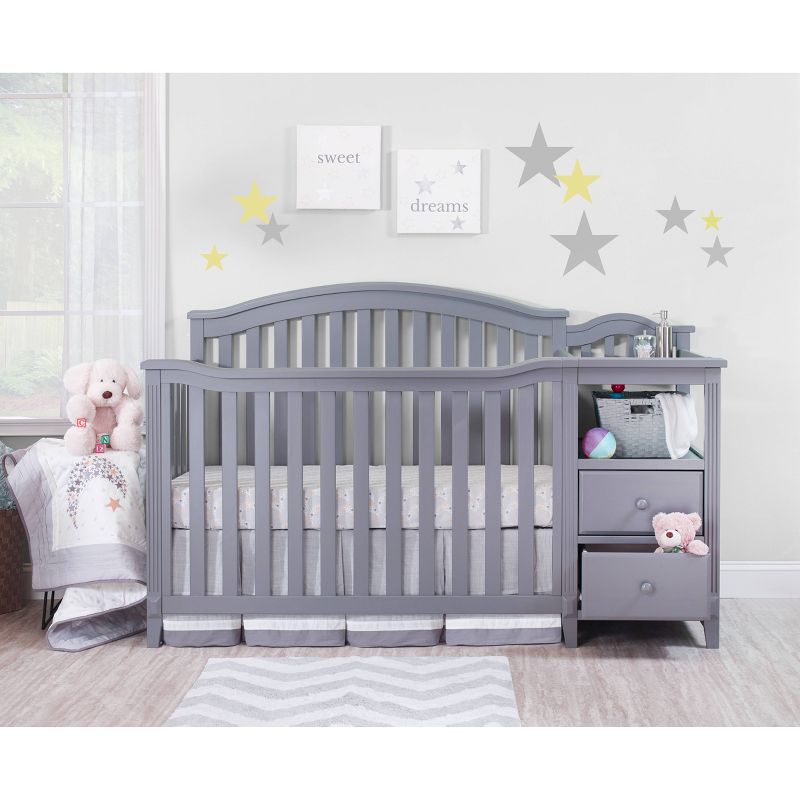 Sorelle Berkley Crib &#38; Changer Standard Full-Sized Crib Gray, 1 of 5