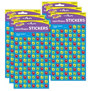 TREND Happy Apples superShapes Stickers, 800 Per Pack, 6 Packs - 1 of 3