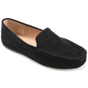 Journee Collection Womens Halsey Comfort Insole Slip On Round Toe Loafer Flats - 1 of 4