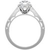 Pompeii3 1 3/4Ct Diamond & Moissanite Halo Engagement Ring in 10k Gold - 3 of 4