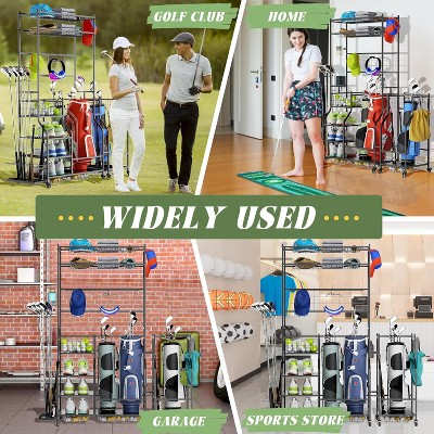 Golf Bag Storage Garage Organizer Fit for Garage,Shed,Basement