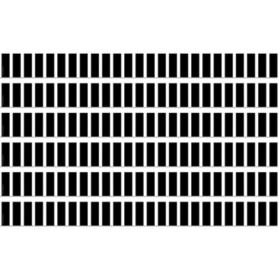 Teacher Created Resources® Black and White Vertical Stripes Straight Border Trim, 35 Feet Per Pack, 6 Packs