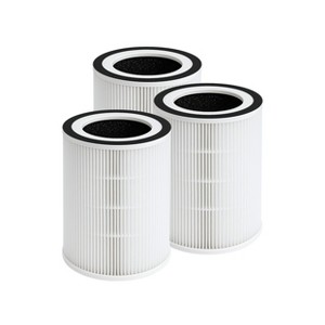 Nispira 3-in-1 True HEPA Activated Carbon Replacement Filter Compatible with Sensibo Pure Air Purifier, 3 Packs - 1 of 4