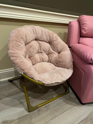 Faux fur saucer chair hot sale target