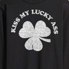 Men's - Instant Message - Kiss My Lucky Ass Long Sleeve Graphic T-Shirt - 2 of 4