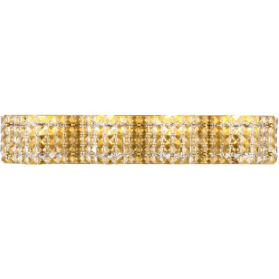 Elegant Lighting Ollie 4 light Brass and Clear Crystals wall sconce