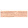 vidaXL Table Top Light Brown 63"x15.7"x(0.8"-1.6") Treated Solid Wood Live Edge - 2 of 4