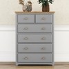 White Dresser for Bedroom, Farmhouse 6 Drawers Dresser, 48"Tall Dressers Chest of Drawers with Round Handle, Dressers Organizer for Bedroom - 2 of 4