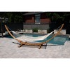 Vivere Double Polyester Rope Hammock in White - 3 of 4