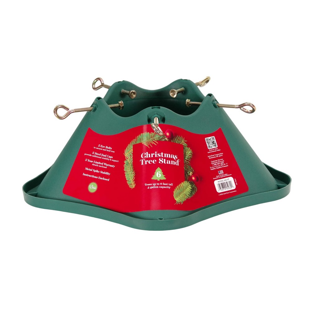 Jack Post Green Plastic Christmas Tree Stand up to 6ft
