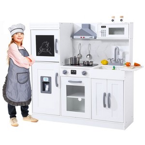 40inch Kids Large Pretend Play Kitchen Toys with Sink, Role Play Kitchen - 1 of 4