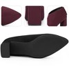 BLISSFUL STEP Pointed Toe Cutout Block Heel Ankle Booties for Women - 3 of 4
