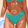Women's Vibrant Gingham Bikini Bottoms - Cupshe - 4 of 4