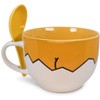 Silver Buffalo Sanrio Gudetama Ceramic Soup Mug With Spoon | Holds 24 Ounces - 2 of 4