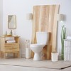 Evideco French Home Goods Bathroom Trash Can Padang Bamboo Top 1.3 Gal - 2 of 4