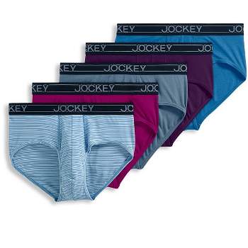 Jockey Men's Lightweight Cotton Blend 5 Boxer Brief - 4 Pack Xl Deep  Plum/rough Sea Blue/simple Stripe/aged Indigo : Target