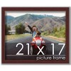 PosterPalooza | Classic Modern Brown Picture Frame - UV Acrylic, Backing Board, Hanging Hardware Included - 3 of 4