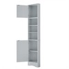 PAGED Triangle Storage Cabinet Floor Bathroom Organizer with 3 Drawers, Adjustable Shelves and Door, Freestanding Decorative Unit for Room - 4 of 4