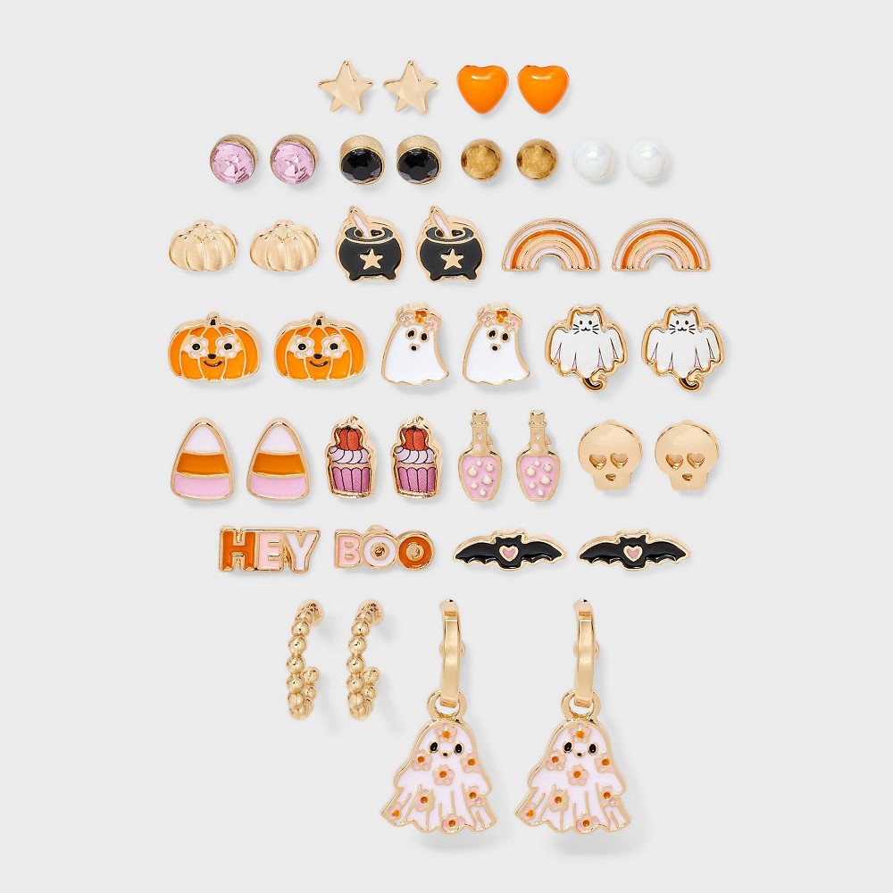 Girls' 20pk Halloween Earring Set - Cat & Jack™
