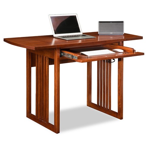 Drop Leaf Computer Writing Desk Mission Oak Leick Home Target