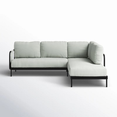 Modular LShaped Performance Fabric Sectional Sofa MatteFinish Frame & Ultra Support Seating Platform Ready