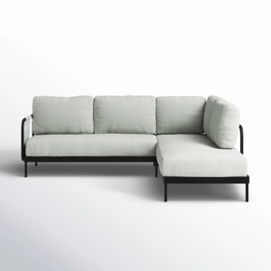 Modular LShaped Performance Fabric Sectional Sofa MatteFinish Frame & Ultra Support Seating Platform Ready - 1 of 4