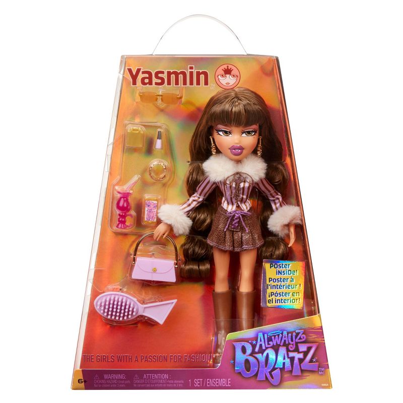 Alwayz Bratz Yasmin Fashion Doll with 10 Accessories and Poster, 1 of 9