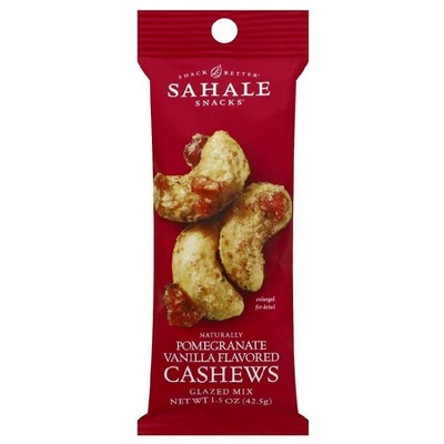 Sahale Snacks Pomegranate Vanilla Flavored Cashews 1.5 oz