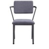 Cargo Gray Fabric & Gunmetal Finish Dining Chair ( Set of 2) - 3 of 4