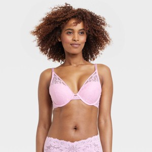 Women's Lace Plunge Push-Up Bra - Auden™ - 1 of 3