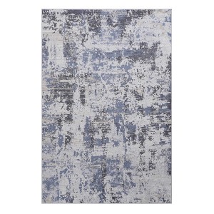 ChicFurnit Rug PAYAS Collection Stain Resistant Non Shedding Kid and Pet Friendly for High Traffic Spaces, Gray, 90"*6.5"*6.5" - 1 of 4
