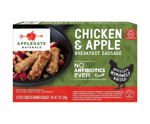 Applegate Chicken & Apple Breakfast Sausage Links - 10ct/7oz