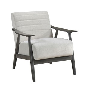 NicBex Velvet Accent Chair,Upholstered Living Room Chairs with Mid-Height Backrest and Wood Legs,Modern Armchair,Accent Chairs for Living Room - 1 of 4