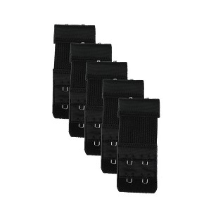 INSPIRE CHIC Women's Strechy Bra Extenders 2x2/2x3/2x4 Hooks Elastic Back Bra Extension Strap Bra Band 5 Pcs - 1 of 4